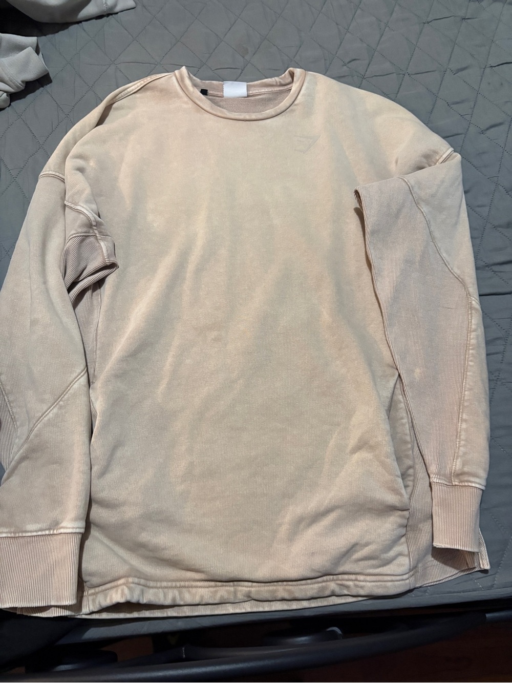 Gymshark Light Beige Crewneck Sweatshirt